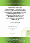 Empoderamiento económico y enfoque de género. Un estudio de caso en liquisá (timor oriental) sobre los factores de insostenibilidad de las intervenciones en actividades rurales no agrícolas. Tesis para optar el grado de maestro Cover Page