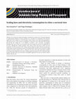 Research paper thumbnail of Scaling laws and electricity consumption in cities: a sectoral view