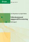 Fylkeskommunal oppgavedifferensiering Cover Page