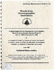 Research paper thumbnail of Progress report on the development of the seafloor borehole array seismic system (phase II) : July 14, 1992 to January 31, 1996