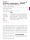 Research paper thumbnail of S1 guideline for diagnostic evaluation in androgenetic alopecia in men, women and adolescents