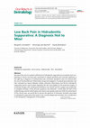 Research paper thumbnail of Low Back Pain in Hidradenitis Suppurativa: A Diagnosis Not to Miss!