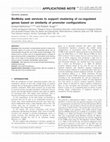 Research paper thumbnail of BioMoby web services to support clustering of co-regulated genes based on similarity of promoter configurations