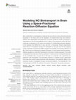 Modeling NO Biotransport in Brain Using a Space-Fractional Reaction-Diffusion Equation Cover Page