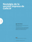 Nostalgia de la versión impresa de Calle14 Cover Page