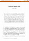 Research paper thumbnail of L’amore come relazione sociale