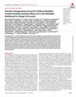 Ancient mitogenomes from Pre-Pottery Neolithic Central Anatolia and the effects of a Late Neolithic bottleneck in sheep (Ovis aries) Cover Page