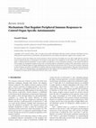 Mechanisms That Regulate Peripheral Immune Responses to Control Organ-Specific Autoimmunity Cover Page