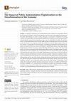 Research paper thumbnail of The Impact of Public Administration Digitalization on the Decarbonization of the Economy