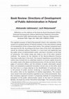 Research paper thumbnail of Book Review: Directions of Development of Public Administration in Poland