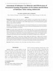 Assessment of Substance Use Behavior and Effectiveness of Structured Teaching Programme on Prevention and Ill Effects of Substance Abuse among Adolescents Cover Page