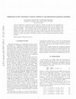 Research paper thumbnail of Application of the variational $ R $-matrix method to one-dimensional quantum tunneling