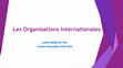 Organisations Internationales L. Abdelfettah Cover Page