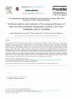 Technical analysis and evaluation of the energy performance of solar-activated absorption refrigeration systems: Case of the Caribbean Coast of Colombia Cover Page