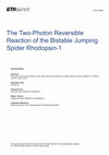 Research paper thumbnail of The Two-Photon Reversible Reaction of the Bistable Jumping Spider Rhodopsin-1