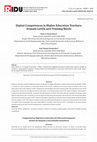 Research paper thumbnail of Competencias Digitales en Docentes de Educación Superior: Niveles de Dominio y Necesidades Formativas