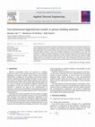 Research paper thumbnail of Two-dimensional hygrothermal transfer in porous building materials