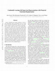 Research paper thumbnail of Continually Learning Self-Supervised Representations with Projected Functional Regularization