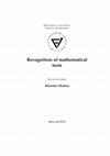 Research paper thumbnail of Recognition of Mathematical Texts