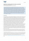 Research paper thumbnail of Gender norms, conflict sensitivity and transition in South Sudan CSRF Better Aid Forum Briefing Paper 1