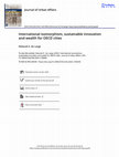 International isomorphism, sustainable innovation and wealth for OECD cities Cover Page