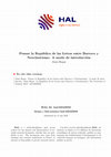 Research paper thumbnail of Pensar la República de las Letras entre Barroco y Neoclasicismo. A modo de introducción