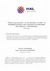 Research paper thumbnail of Parece que jocoserio / se me introduce el estilo" La modalidad jocoseria como expresión de modernidad entre Barroco y Neoclasicismo