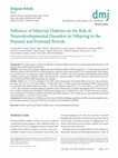 Influence of Maternal Diabetes on the Risk of Neurodevelopmental Disorders in Offspring in the Prenatal and Postnatal Periods Cover Page