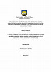 Implementation of strategies used to maintain positive discipline in secondary schools in Bulawayo Metropolitan Province , Zimbabwe : towards a holistic positive discipline management model Cover Page