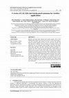 Research paper thumbnail of A review of 2.45 GHz microstrip patch antennas for wireless applications