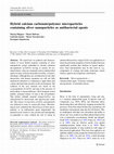 Hybrid calcium carbonate/polymer microparticles containing silver nanoparticles as antibacterial agents Cover Page