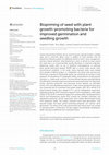 Biopriming of seed with plant growth-promoting bacteria for improved germination and seedling growth Cover Page