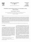 Research paper thumbnail of Probabilistic transient thermal analysis of an atmospheric reentry vehicle structure