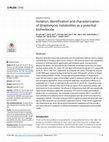 Research paper thumbnail of Isolation, identification and characterization of Streptomyces metabolites as a potential bioherbicide