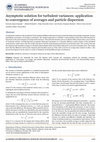 Asymptotic solution for turbulent variances: application to convergence of averages and particle dispersion Cover Page