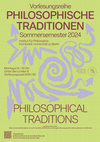 Philosophical Traditions, lecture series, season 2024 (Humboldt-Universität zu Berlin) Cover Page