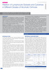 Relation of Lymphocyte Subsets and Cytokines in Different Grades of Alcoholic Cirrhosis Cover Page