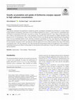 Growth, accumulation and uptake of Eichhornia crassipes exposed to high cadmium concentrations Cover Page