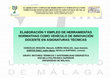 Elaboración y empleo de herramientas normativas como vehículo de innovación docentes en asignaturas técnicas Cover Page