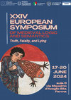 Research paper thumbnail of XXIV EUROPEAN SYMPOSIUM OF MEDIEVAL LOGIC AND SEMANTICS, Parma, 17-20 June 2024