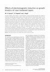 Research paper thumbnail of Effects of electromagnetic induction on growth kinetics of case hardened layers