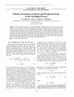 Research paper thumbnail of Kinetic parameters-analysis and prognosis items of the nitriding process