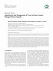 Research paper thumbnail of Agroforestry and Management of Trees in Bunya County, Mayuge District, Uganda