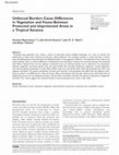 Research paper thumbnail of Unfenced Borders Cause Differences in Vegetation and Fauna Between Protected and Unprotected Areas in a Tropical Savanna