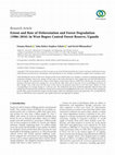 Research paper thumbnail of Extent and Rate of Deforestation and Forest Degradation (1986–2016) in West Bugwe Central Forest Reserve, Uganda