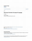 Deaf around the world: the impact of language Cover Page