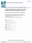 Research paper thumbnail of The Effect of Age and Seat Height on Sit-to-Stand Transfer Biomechanics and Muscle Activation