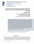 Research paper thumbnail of The Effects of Peer-Tutoring Strategy on Upper Basic Two Students’  Interest and Achievement in Social Studies Education in Zone “C” Of  Benue State