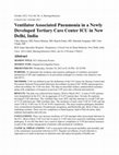 Research paper thumbnail of Ventilator Associated Pneumonia in a Newly Developed Tertiary Care Center ICU in New Delhi, India