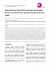 Research paper thumbnail of Improvement of Soil Fertility and Crop Yield through Biochar Amendment from Salt Affected Soil of Central China